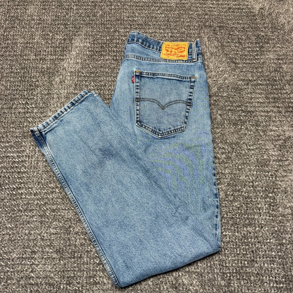 Levis Mens 506 Regular Fit Straight Leg Jeans 36x34‎ Medium Wash Denim